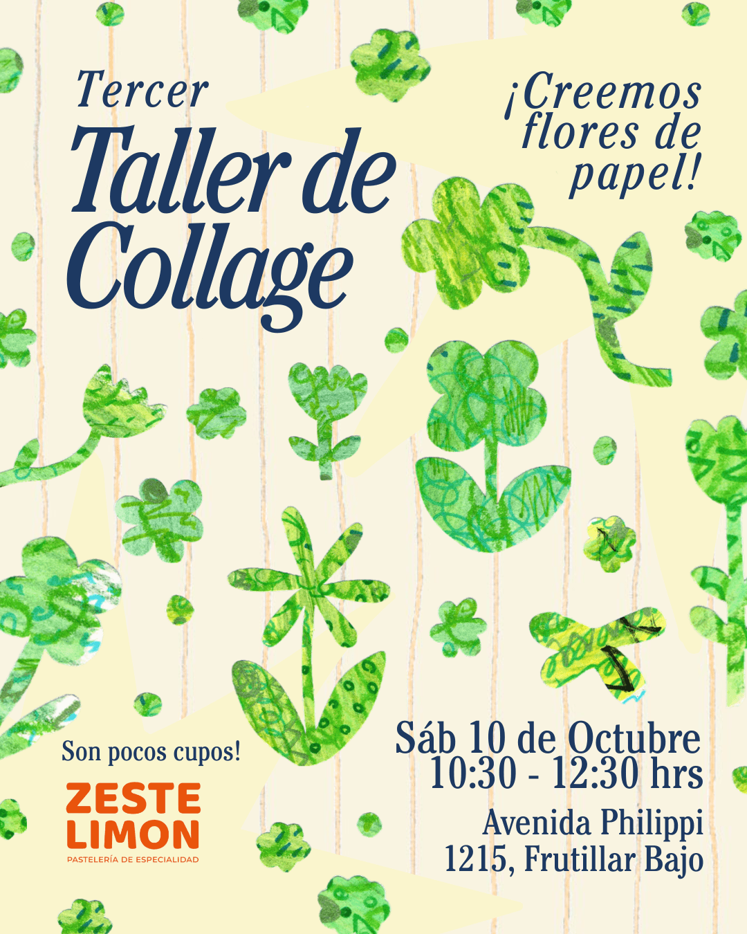 TALLER DE COLLAGE DE FLORES · TERCERA EDICIÓN